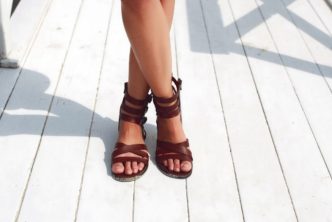 sandalias piel mujer